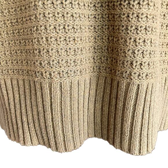 Rachel Zoe Moss Green V-Neck Pullover Sweater Shaker Knit Size Medium - Picture 2 of 7